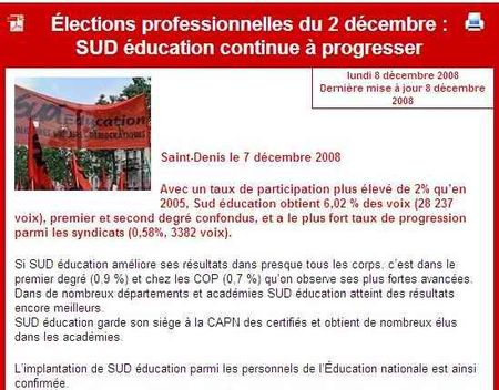 Elections pro sud