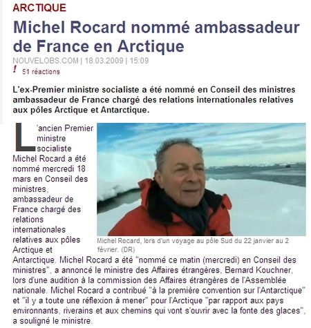 Michel rocard en arctique