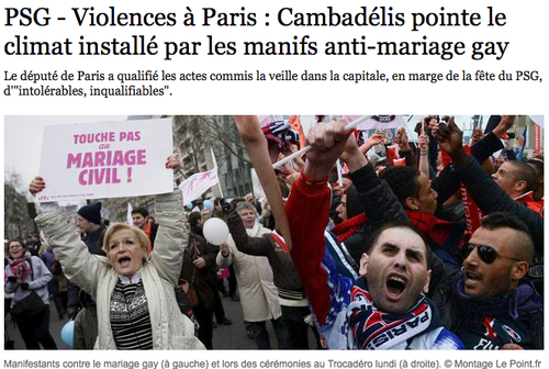 Manif pour tous psg même combat